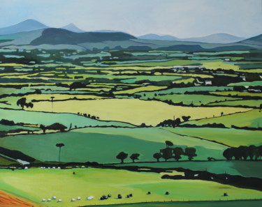 Painting titled "The Distant Beacons" by Emma Cownie, Original Artwork, Oil