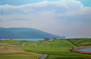 Painting titled "Tormore from Rosbeg…" by Emma Cownie, Original Artwork, Oil