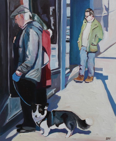 Peinture intitulée "Window Shopping Is…" par Emma Cownie, Œuvre d'art originale, Huile