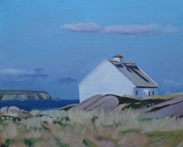 Painting titled "Donegal Cottage (Cr…" by Emma Cownie, Original Artwork, Oil