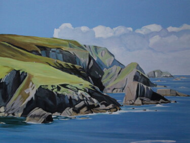 Painting titled "An Port (Donegal)" by Emma Cownie, Original Artwork, Acrylic