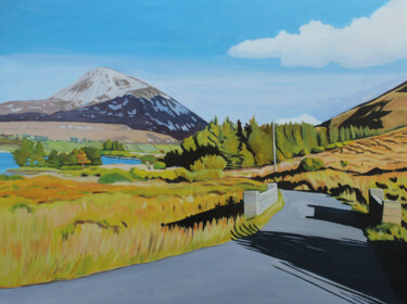 Painting titled "The Road Back from…" by Emma Cownie, Original Artwork, Oil