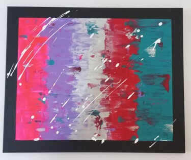 Painting titled "les fondues" by Emma Guette, Original Artwork, Acrylic Mounted on Wood Stretcher frame