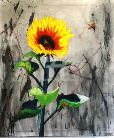 Peinture intitulée "La-Voix-du-Soleil" par Emma Henriot, Œuvre d'art originale, Huile