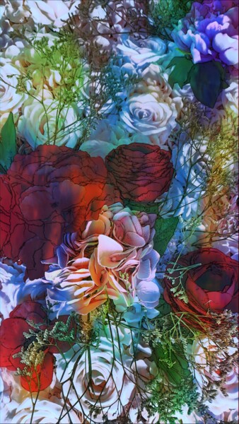 Fotografie getiteld "Final bouquet" door Emma Laflute, Origineel Kunstwerk, Gemanipuleerde fotografie