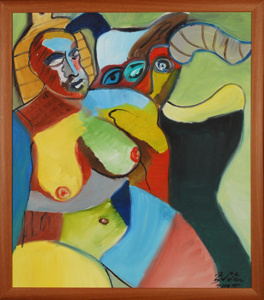 Painting titled "Degradation" by Emma Tumanyan, Original Artwork, Oil