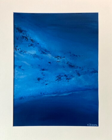 Peinture intitulée "Lost in the blue N°2" par Emmanuelle Biscara, Œuvre d'art originale, Acrylique