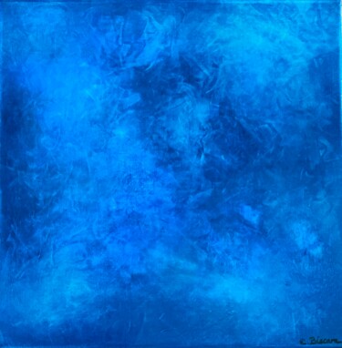 Peinture intitulée "Lost  in the blue N…" par Emmanuelle Biscara, Œuvre d'art originale, Acrylique Monté sur Châssis en bois