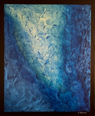 Painting titled "Calypso" by Emmanuelle Biscara, Original Artwork, Acrylic Mounted on Wood Stretcher frame
