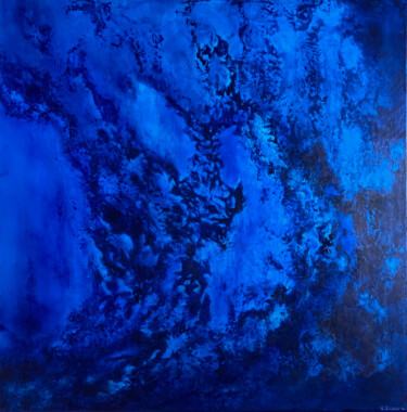 Картина под названием "En Deçà" - Emmanuelle Biscara, Подлинное произведение искусства, Акрил Установлен на Деревянная рама…