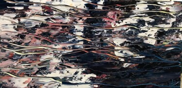 Painting titled "Reflets 2018/1" by Emma Heffe, Original Artwork, Oil