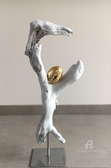 Skulptur mit dem Titel ""Eclosion sur branc…" von Emma Lapassouze, Original-Kunstwerk