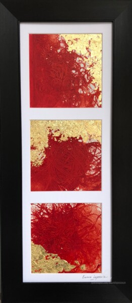 Peinture intitulée "Abstraction rouge" par Emma Lapassouze, Œuvre d'art originale, Acrylique