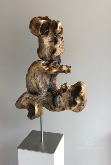 Skulptur mit dem Titel "Sans titre" von Emma Lapassouze, Original-Kunstwerk, Holz