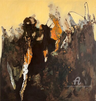 Pittura intitolato "Magma" da Emma Lapassouze, Opera d'arte originale, Acrilico