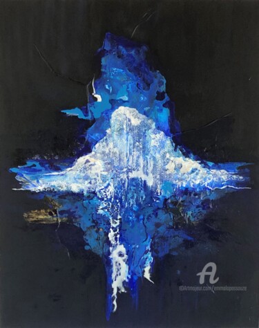 Картина под названием "Plaine aquatique" - Emma Lapassouze, Подлинное произведение искусства, Акрил
