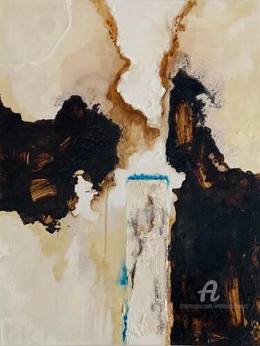 Картина под названием "Terre boisée II" - Emma Lapassouze, Подлинное произведение искусства, Акрил Установлен на Деревянная…