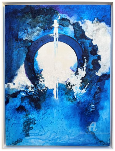 Malerei mit dem Titel "Vers la Lumière" von Emma Lapassouze, Original-Kunstwerk, Acryl