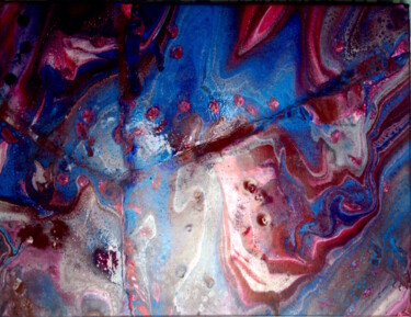 Painting titled "Galaxie" by Emma Laroche, Original Artwork, Acrylic