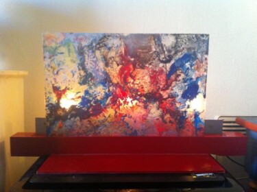 Peinture intitulée "Volcans" par Emma Laroche, Œuvre d'art originale, Huile