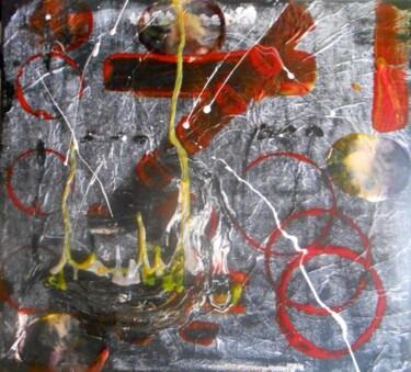 Peinture intitulée "Cercles infernaux" par Emma Laroche, Œuvre d'art originale, Huile