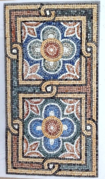 Ζωγραφική με τίτλο "Byzantine ornament" από Emmanouel Roukoudis, Αυθεντικά έργα τέχνης
