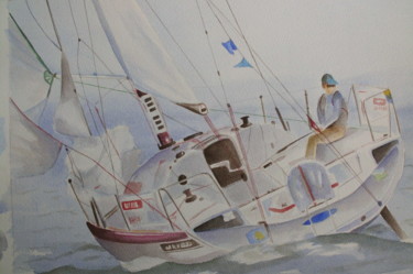 Peinture intitulée "regata-001.jpg" par Emmanuel Janvier, Œuvre d'art originale