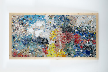 Escultura titulada "Lumière I" por Emmanuel Brocart, Obra de arte original, Mosaico Montado en Otro panel rígido