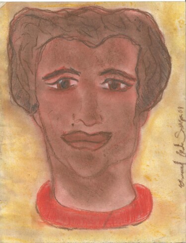 Pintura intitulada "o rapaz" por Emmanuel Costa, Obras de arte originais, Pastel