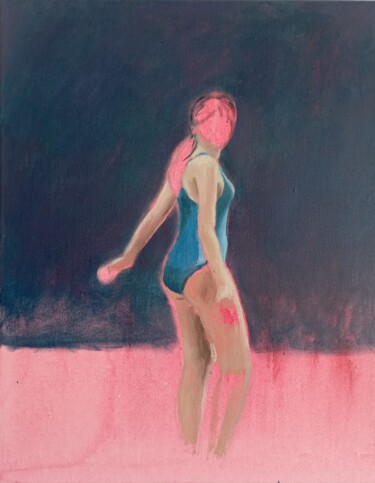 Pintura titulada "Etude baigneuse 27" por Emmanuel Fabriol, Obra de arte original, Oleo Montado en Bastidor de camilla de ma…