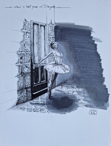 图画 标题为“ceci n'est pas un D…” 由Emmanuel Forgues, 原创艺术品, 铅笔