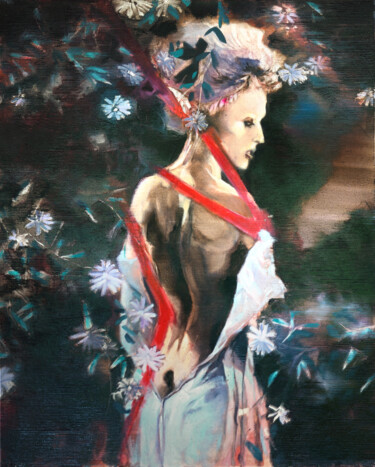 Pintura intitulada "Bride" por Emmanuel Jarre, Obras de arte originais, Óleo