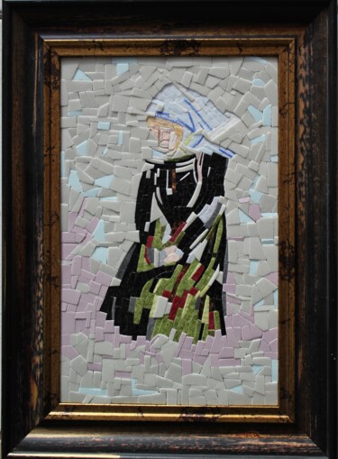 Collages titulada "BRETONNE D'HIER" por Emmanuel Landais, Obra de arte original, Collages Montado en Panel de madera