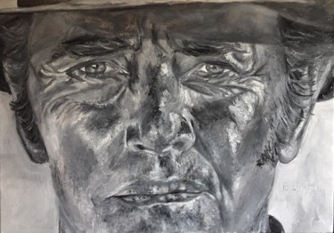Peinture intitulée "Henry Fonda" par Emmanuel Le Pogam, Œuvre d'art originale, Huile