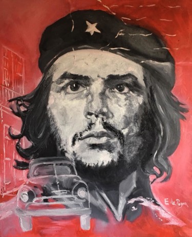 Peinture intitulée "Le Che" par Emmanuel Le Pogam, Œuvre d'art originale, Huile