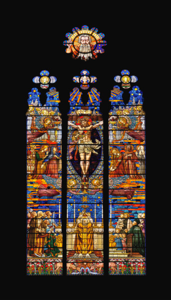 Fotografia zatytułowany „Le Vitrail du Saint…” autorstwa Emmanuel Mathiss De La Citadelle, Oryginalna praca, Fotografia cyfr…