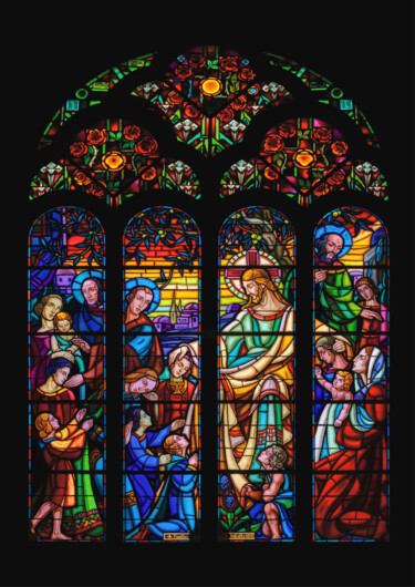 Fotografia intitulada "Le Vitrail de Jésus…" por Emmanuel Mathiss De La Citadelle, Obras de arte originais, Fotografia digit…