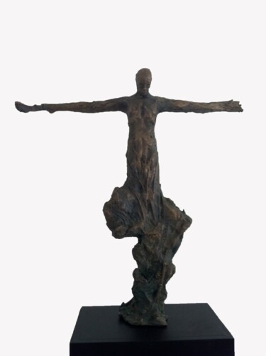 Sculpture intitulée "Root OF A Nation" par Emmanuel Okoro, Œuvre d'art originale, Bronze