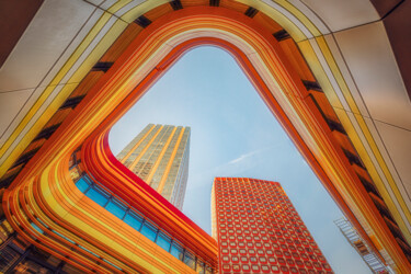 Фотография под названием "Colored city." - Emmanuel Raussin, Подлинное произведение искусства, Цифровая фотография