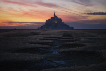 Photography titled "Sunset in Normandy." by Emmanuel Raussin, Original Artwork, Digital Photography