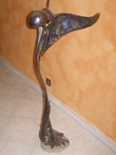 Escultura titulada "libertee-4.jpg" por Emmanuel Rocle, Obra de arte original, Metales