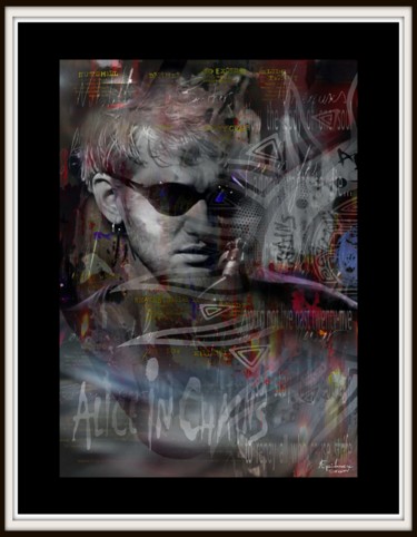 Arts numériques intitulée "Layne Staley" par Epidermic Session, Œuvre d'art originale, Peinture numérique