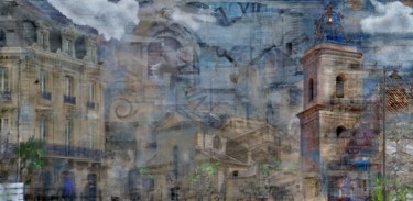Arts numériques intitulée "Marseillan-ville" par Epidermic Session, Œuvre d'art originale, Peinture numérique