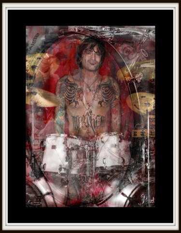 Digital Arts titled "Tommy Lee" by Epidermic Session, Original Artwork, Digital Painting