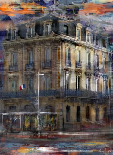 Digital Arts titled "Château Marseillan" by Epidermic Session, Original Artwork, Digital Painting