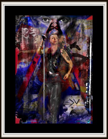 Digital Arts titled "Dave Gahan" by Epidermic Session, Original Artwork, Digital Painting