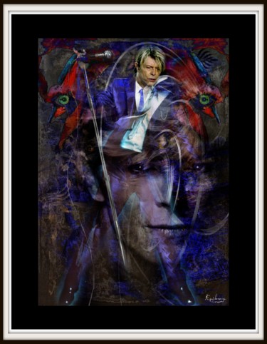「David Bowie」というタイトルのデジタルアーツ Epidermic Sessionによって, オリジナルのアートワーク, デジタル絵画