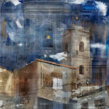 Arts numériques intitulée "Marseillan carré 9" par Epidermic Session, Œuvre d'art originale, Travail numérique 2D