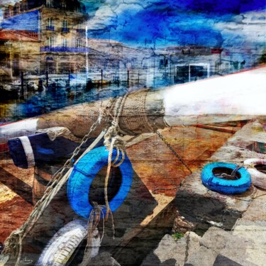 Digital Arts titled "Marseillan carré 21" by Epidermic Session, Original Artwork, Digital Painting