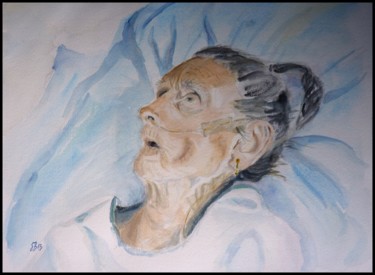 Peinture intitulée "Les vieux malades (…" par Emmanuel Bochet, Œuvre d'art originale, Huile